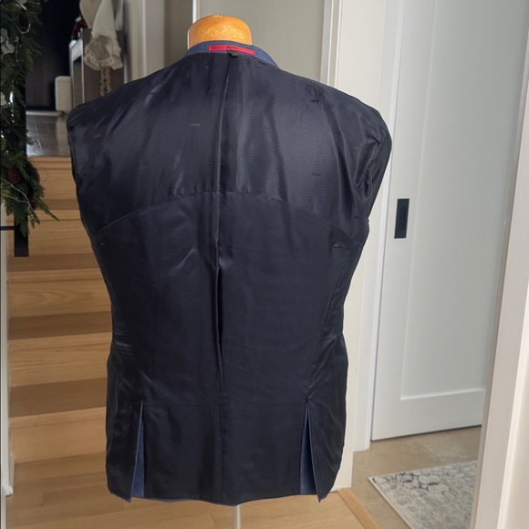 HUGO Boss Blue Virgin Wool Tailored Blazer Jacket EU 52 / US 42S - Picture 11 of 11